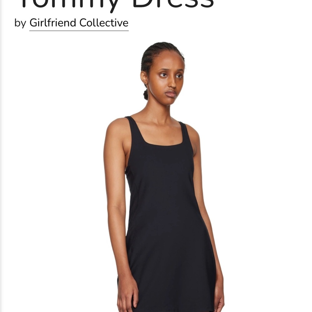 Girlfriend Collective Tommy Black Mini Dress